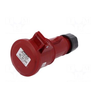 Connector: AC supply 3-phase | socket | female | 16A | 380/415VAC