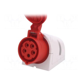 Connector: AC supply 3-phase | socket | female | 16A | 400VAC | IP44