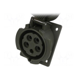 Connector: AC supply 3-phase | socket | female | 16A | 400VAC | IP67