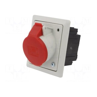 Connector: AC supply 3-phase | socket | female | 16A | 400VAC | PIN: 5