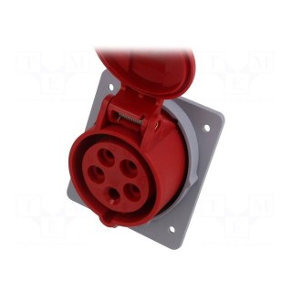 Connector: AC supply 3-phase | socket | female | 16A | 415VAC | IP44