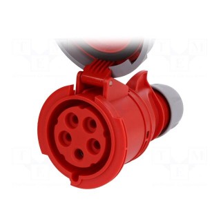 Connector: AC supply 3-phase | socket | female | 32A | 400VAC | IP67