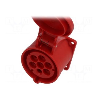 Connector: AC supply 3-phase | socket | female | 32A | 400VAC | PIN: 7