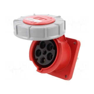 Connector: AC supply 3-phase | socket | female | 63A | 400VAC | PIN: 5