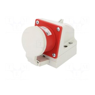 Connector: AC supply 3-phase | socket | male | 16A | 400VAC | IEC 60309
