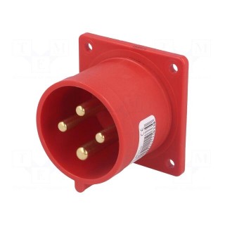Connector: AC supply 3-phase | socket | male | 32A | 400VAC | IEC 60309