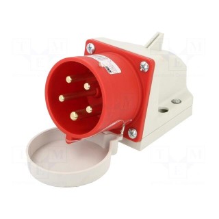 Connector: AC supply 3-phase | socket | male | 32A | 400VAC | IEC 60309