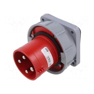 Connector: AC supply 3-phase | socket | male | 63A | 400VAC | IEC 60309