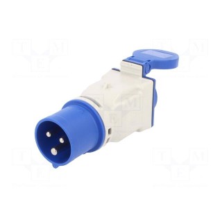 Connector: AC supply | adapter | male/female | 16A | 230VAC | IEC 60309