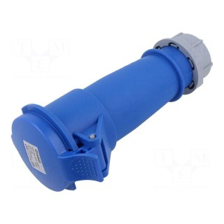 Connector: AC supply | plug | female | 32A | IEC 60309 | IP44 | PIN: 3