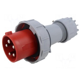 Connector: AC supply | plug | male | 63A | IEC 60309 | IP67 | PIN: 5 | 400V