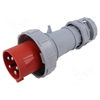 Connector: AC supply | plug | male | 63A | IEC 60309 | IP67 | PIN: 5 | 400V