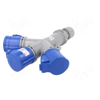 Connector: AC supply | socket | female | 16A | 230VAC | IEC 60309 | IP44