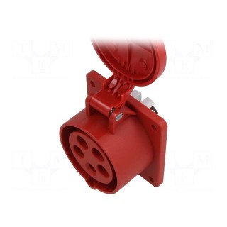 Connector: AC supply | socket | female | 16A | IEC 60309 | IP44 | PIN: 5