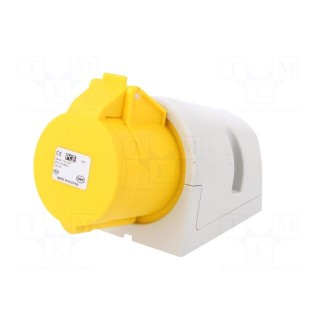 Connector: AC supply | socket | female | 32A | 110VAC | IP44 | PIN: 3