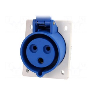 Connector: AC supply | socket | female | 32A | 400VAC | IEC 60309 | IP44
