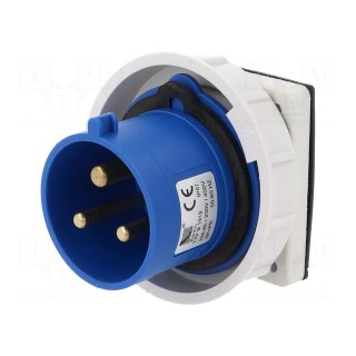 Connector: AC supply | socket | male | 32A | 400VAC | IEC 60309 | IP67