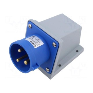 Connector: AC supply | socket | male | 32A | IEC 60309 | IP44 | PIN: 3