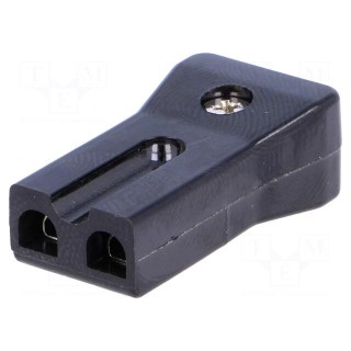 Connector: AC supply | plug | 3A | 230VAC | IEC 60320 | for cable | PIN: 2