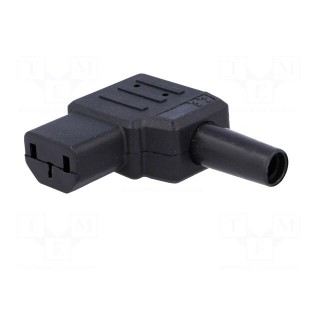 Connector: AC supply | plug | female | 10A | 250VAC | IEC 60320 | C13 (F)