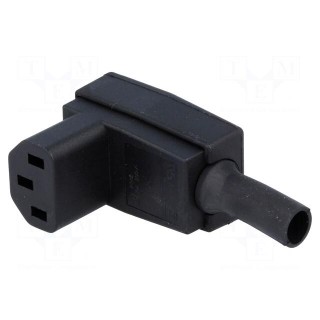 Connector: AC supply | plug | female | 10A | 250VAC | IEC 60320 | C13 (F)