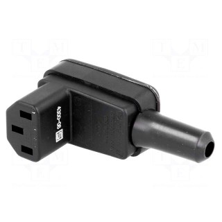 Connector: AC supply | plug | female | 10A | 250VAC | IEC 60320 | C13 (F)