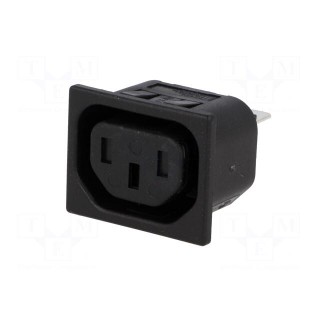 Connector: AC supply | socket | female | 10A | 250VAC | IEC 60320