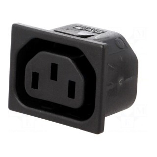 Connector: AC supply | socket | female | 10A | 250VAC | IEC 60320