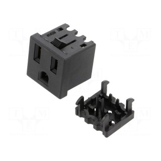 Connector: AC supply | socket | female | 15A | 125VAC | NR010 | IP20