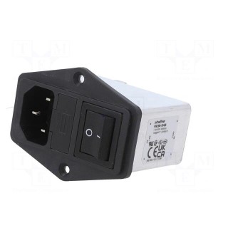 Connector: AC supply | socket | male | 10A | 250VAC | C14 (E) | -25÷85°C