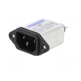 Connector: AC supply | socket | male | 10A | 250VAC | IEC 60320 | 0.26mH