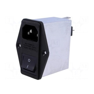 Connector: AC supply | socket | male | 10A | 250VAC | IEC 60320 | 0.3mH