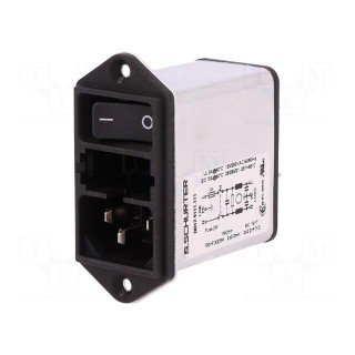 Connector: AC supply | socket | male | 10A | 250VAC | IEC 60320 | 0.3mH