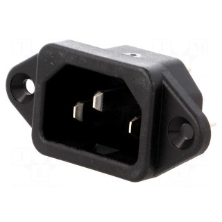 Connector: AC supply | socket | male | 10A | 250VAC | IEC 60320