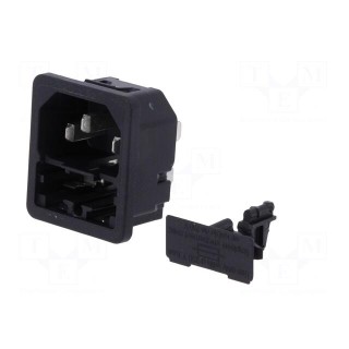 Connector: AC supply | socket | male | 10A | 250VAC | IEC 60320