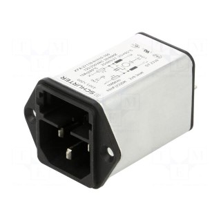 Connector: AC supply | socket | male | 10A | 250VAC | IEC 60320 | C14 (E)