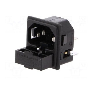 Connector: AC supply | socket | male | 10A | 250VAC | IEC 60320 | C14 (E)