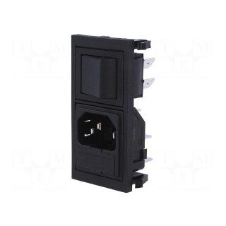 Connector: AC supply | socket | male | 10A | 250VAC | IEC 60320 | UL94V-0