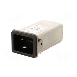Connector: AC supply | socket | male | 16A | 250VAC | IEC 60320 | 0.6mH