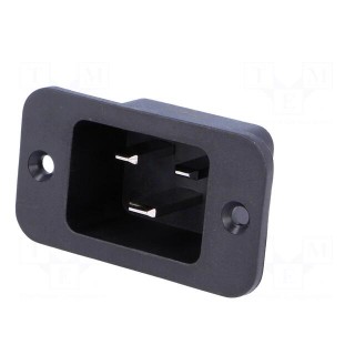 Connector: AC supply | socket | male | 16A | 250VAC | IEC 60320 | C20 (I)