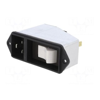 Connector: AC supply; socket; male; 16A; 250VAC; IEC 60320; C20 (I)