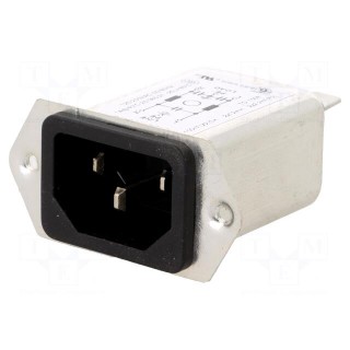 Connector: AC supply | socket | male | 1A | 250VAC | IEC 60320 | -25÷85°C