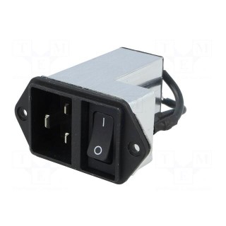 Connector: AC supply | socket | male | 20A | 250VAC | IEC 60320 | C20 (I)