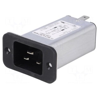 Connector: AC supply | socket | male | 20A | 250VAC | IEC 60320 | 0.3mH