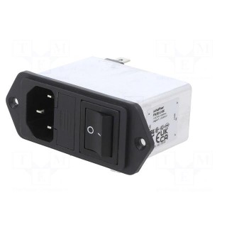 Connector: AC supply | socket | male | 2A | 250VAC | C14 (E) | -25÷85°C