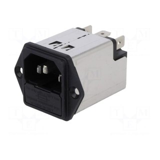 Connector: AC supply | socket | male | 2A | 250VAC | IEC 60320 | 4mH