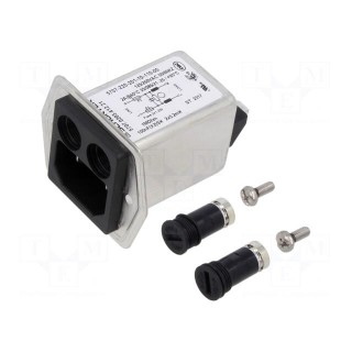 Connector: AC supply | socket | male | 2A | 250VAC | IEC 60320 | C14 (E)
