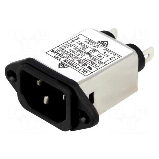 Connector: AC supply | socket | male | 3A | 250VAC | IEC 60320 | -25÷85°C