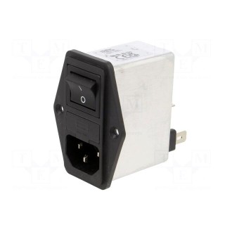 Connector: AC supply | socket | male | 4A | 250VAC | C14 (E) | -25÷85°C