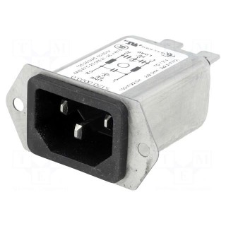 Connector: AC supply | socket | male | 4A | 250VAC | IEC 60320 | -25÷85°C